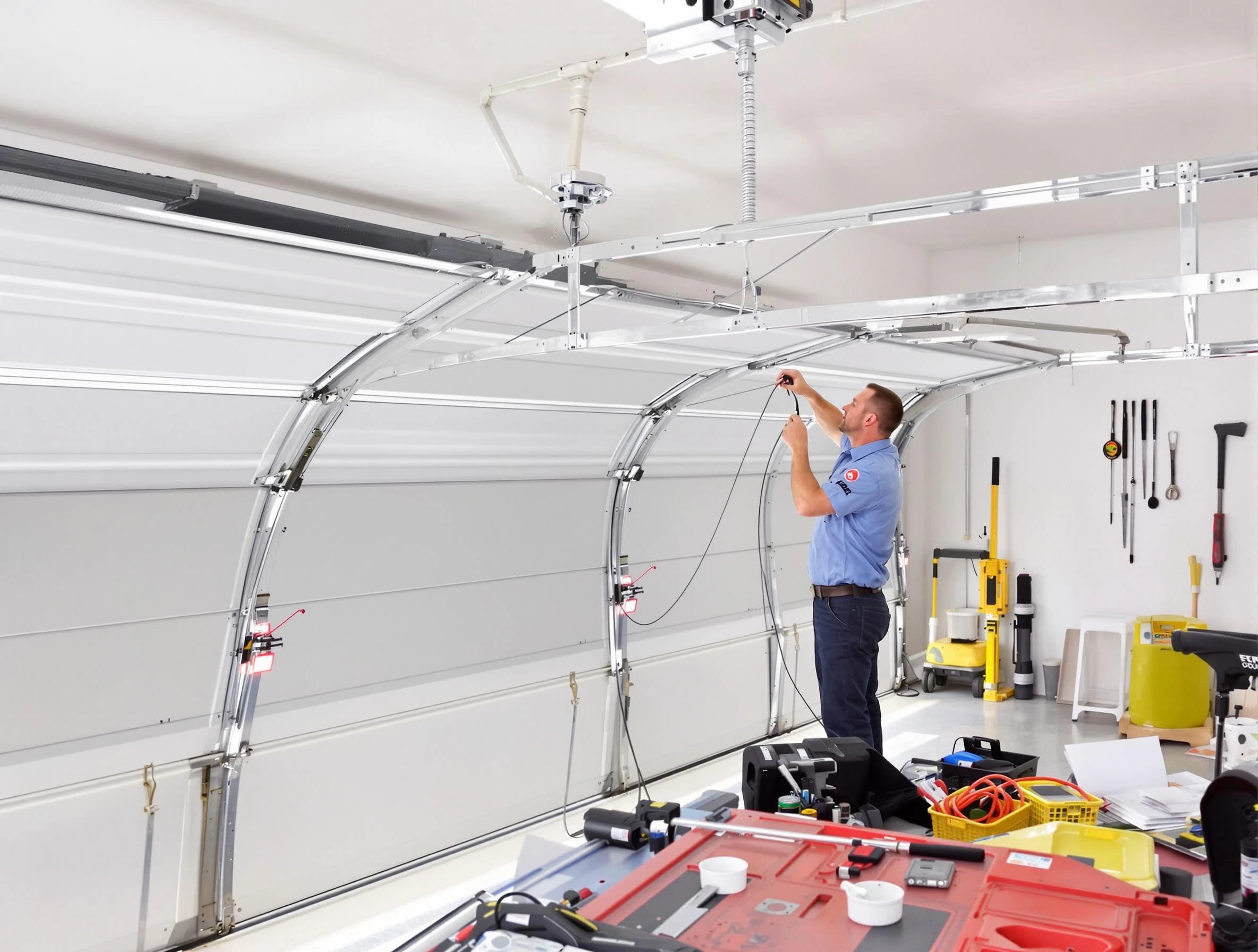 Garage door cable repair service by Stonecrest Garage Door Repair in Stonecrest