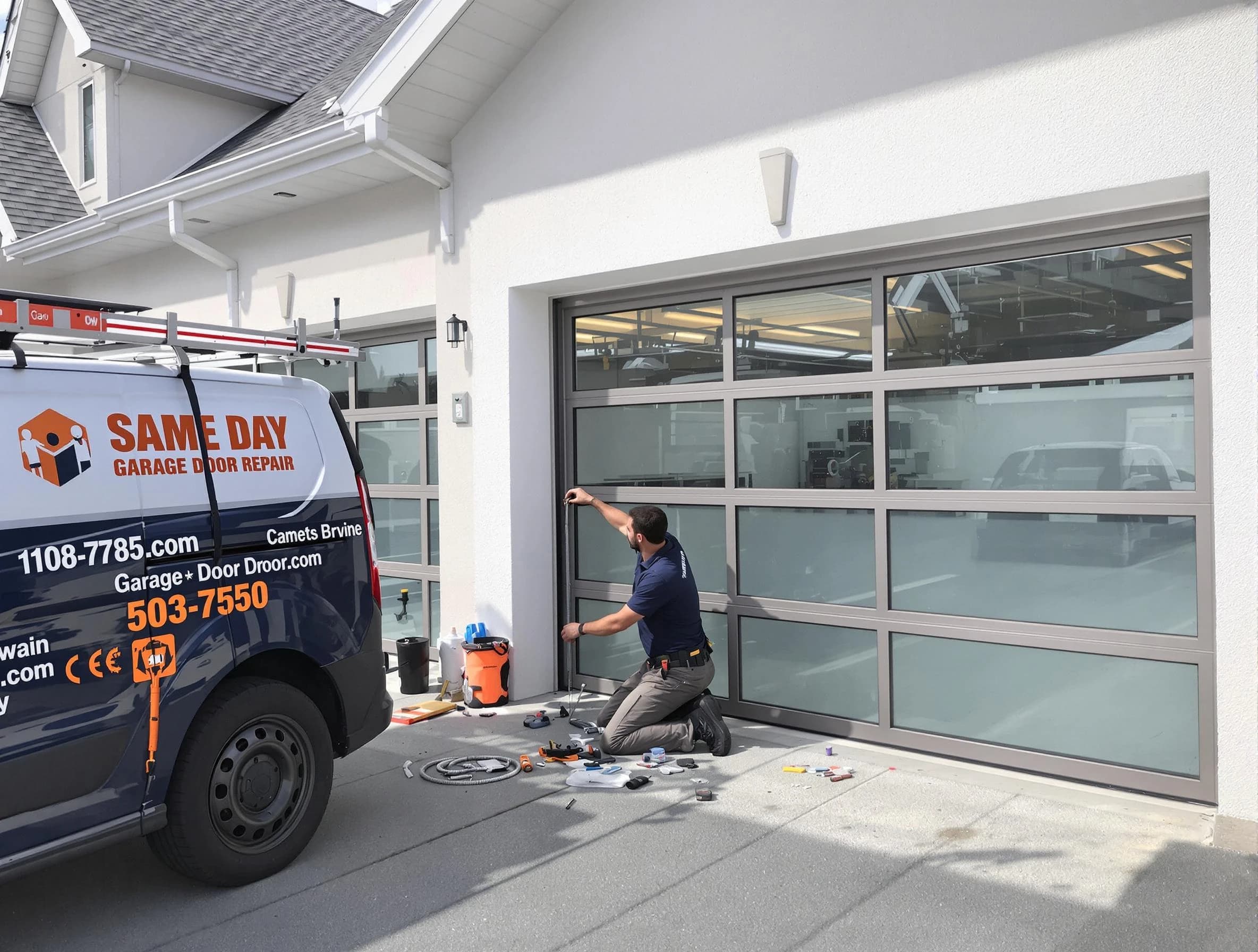 Same-day garage door repair service by Stonecrest Garage Door Repair in Stonecrest