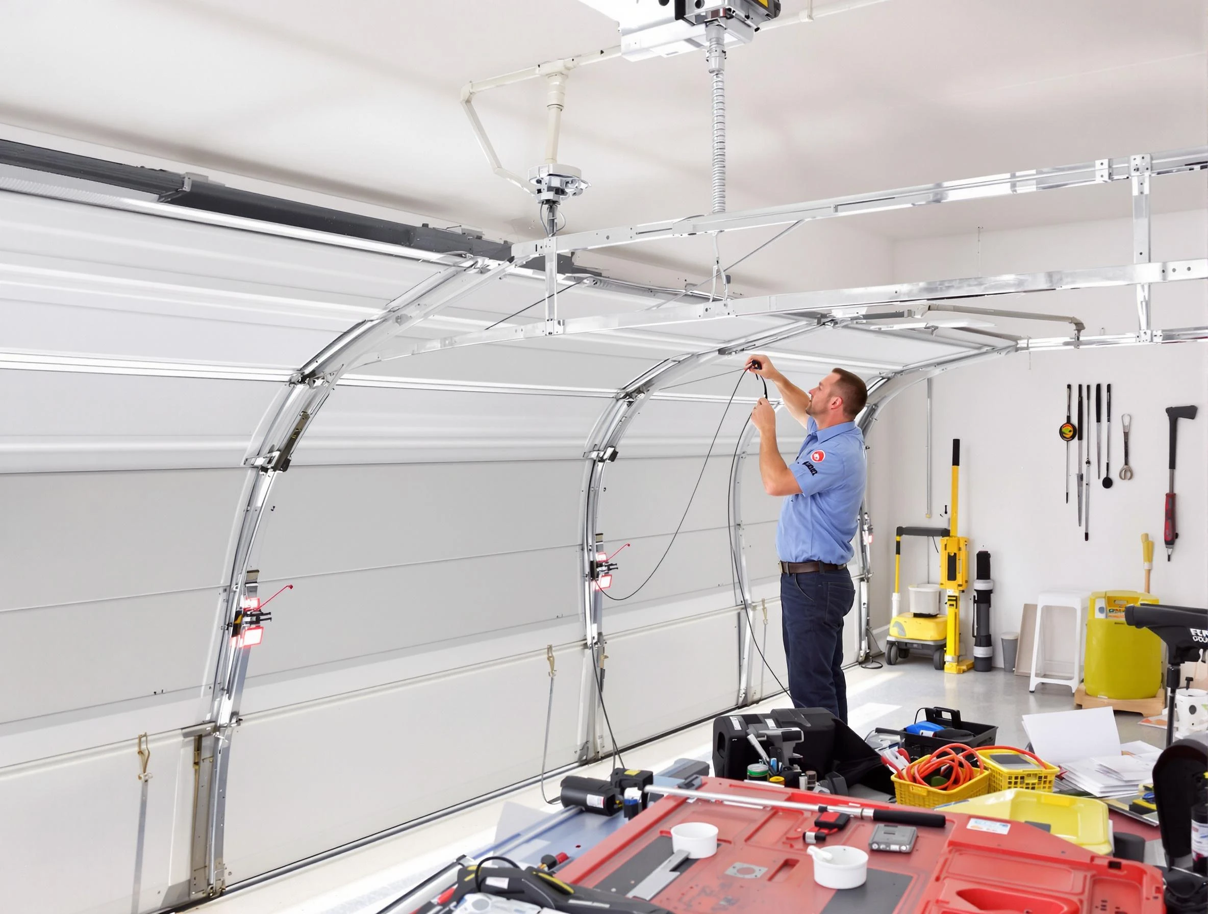 Garage door cable repair service by Stonecrest Garage Door Repair in Stonecrest