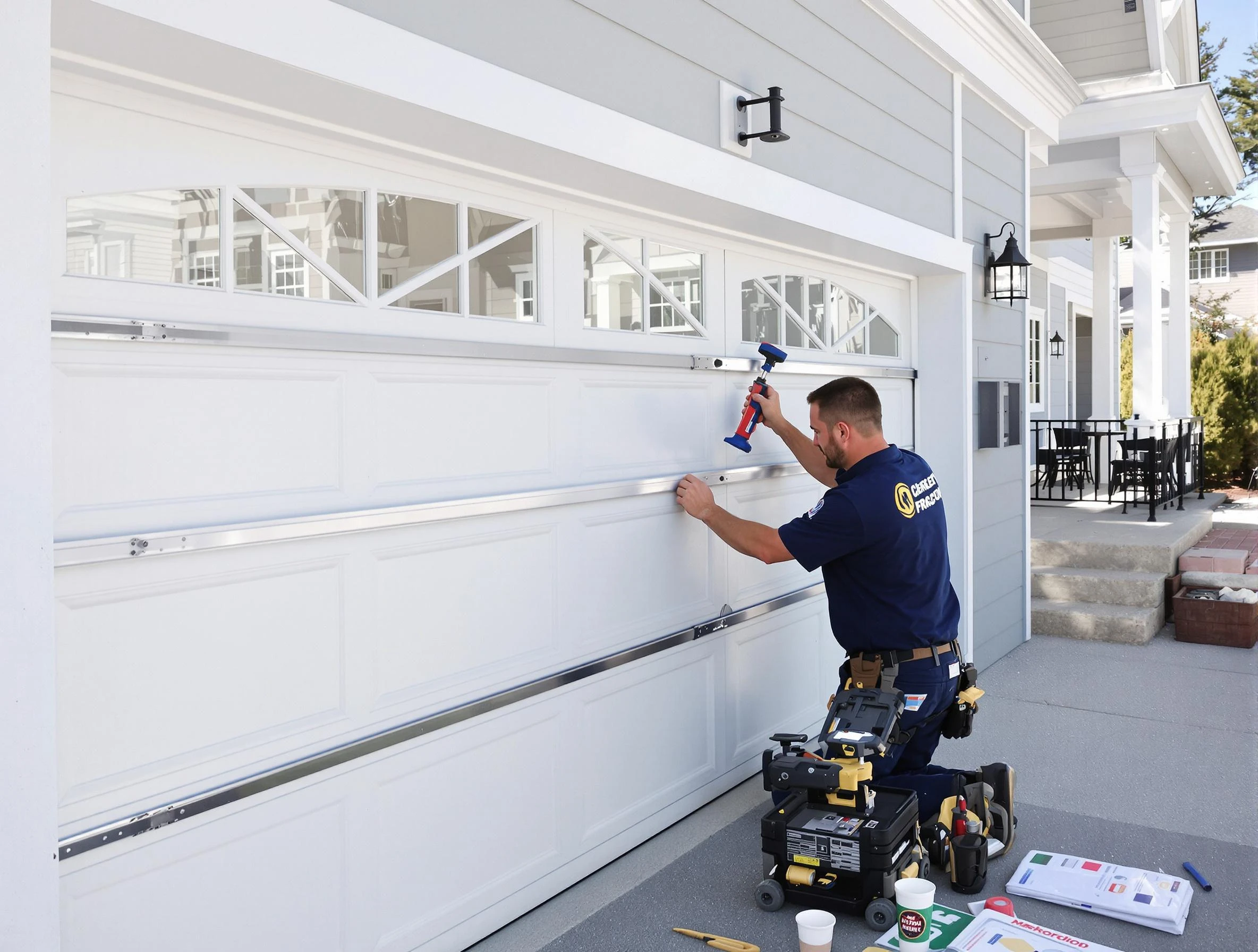 Professional garage door installation by Stonecrest Garage Door Repair in Stonecrest