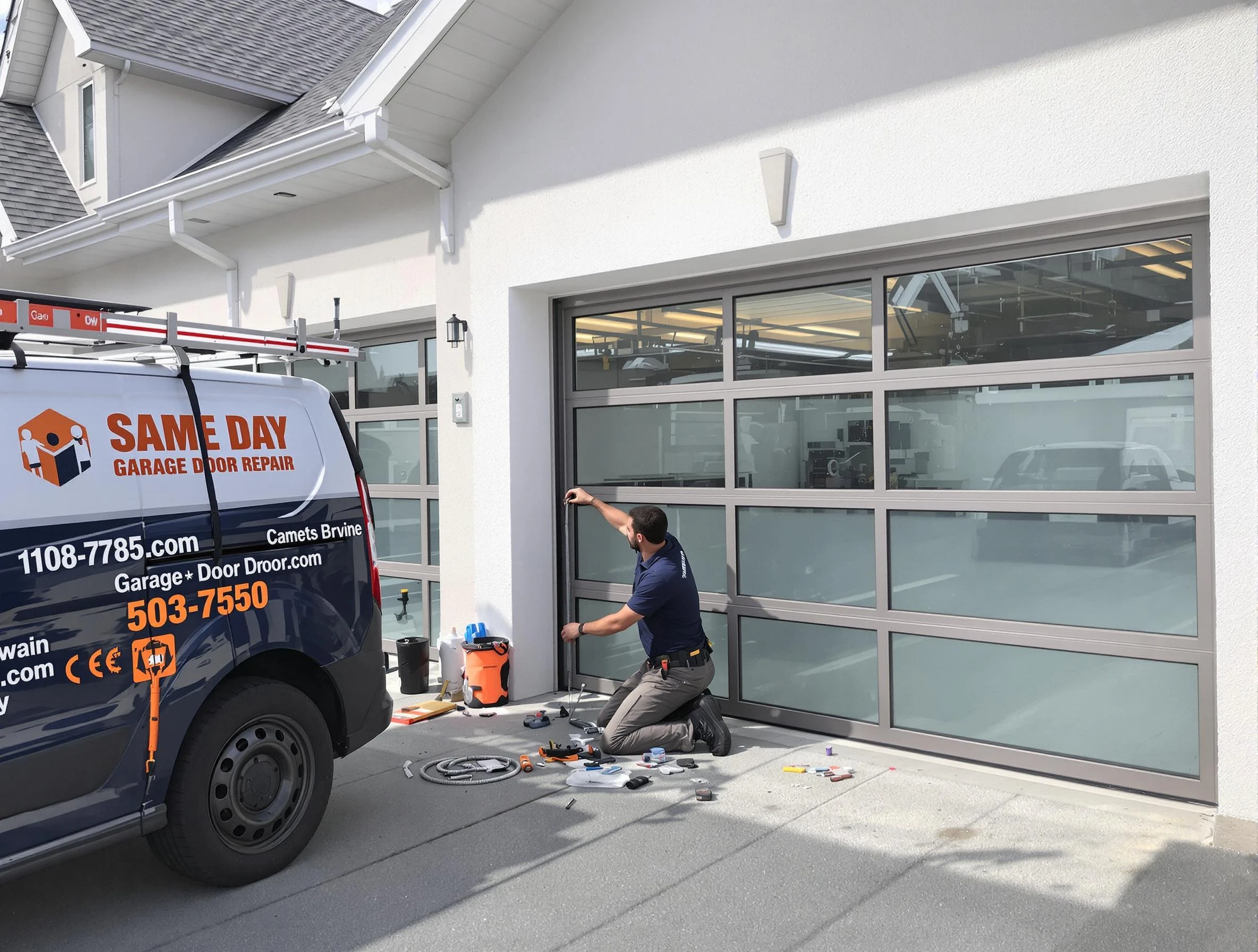 Same-day garage door repair service by Stonecrest Garage Door Repair in Stonecrest
